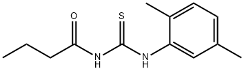 N-{[(2,5-dimethylphenyl)amino]carbonothioyl}butanamide Struktur