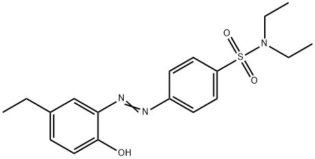 N,N-diethyl-4-[(5-ethyl-2-hydroxyphenyl)diazenyl]benzenesulfonamide Struktur