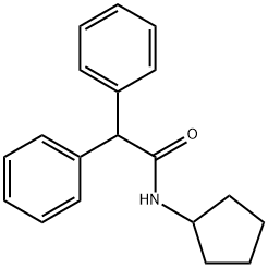 N-Cyclopentyl-2,2-diphenylacetamide, 95% Struktur