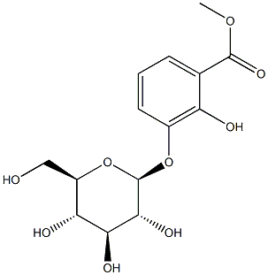 3-(BETA-D-葡萄糖基)-2-羥基苯甲酸甲酯 結(jié)構(gòu)式