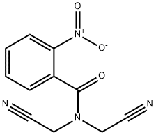 N,N-bis(cyanomethyl)-2-nitrobenzamide Struktur