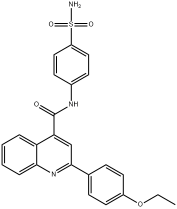 2-(4-ethoxyphenyl)-N-(4-sulfamoylphenyl)quinoline-4-carboxamide Struktur