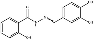 N'-(3,4-dihydroxybenzylidene)-2-hydroxybenzohydrazide Struktur