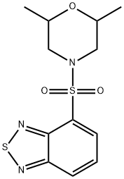 4-(2,1,3-benzothiadiazol-4-ylsulfonyl)-2,6-dimethylmorpholine Struktur