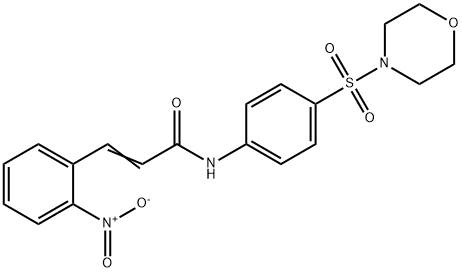 (2E)-N-[4-(morpholin-4-ylsulfonyl)phenyl]-3-(2-nitrophenyl)prop-2-enamide Structure