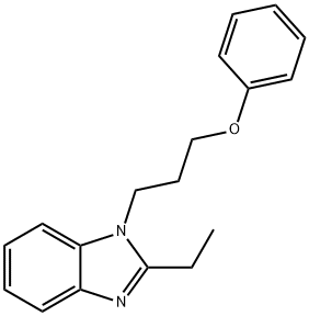 2-ethyl-1-(3-phenoxypropyl)-1H-benzo[d]imidazole Struktur