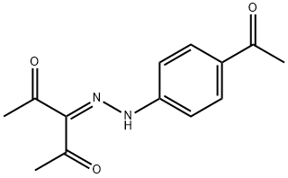 3-[(4-acetylphenyl)hydrazono]-2,4-pentanedione Struktur