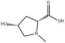 D-Proline, 4-hydroxy-1-methyl-, cis- Struktur