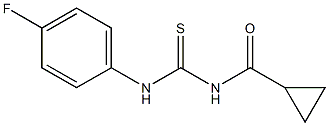 N-{[(4-fluorophenyl)amino]carbonothioyl}cyclopropanecarboxamide Struktur