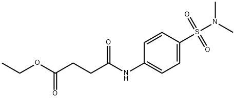 ethyl 4-({4-[(dimethylamino)sulfonyl]phenyl}amino)-4-oxobutanoate Struktur