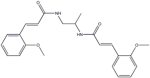 N,N'-1,2-propanediylbis[3-(2-methoxyphenyl)acrylamide] Struktur