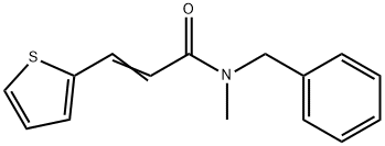 (E)-N-benzyl-N-methyl-3-thiophen-2-ylprop-2-enamide Struktur