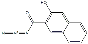 2-Naphthalenecarbonylazide, 3-hydroxy- Struktur