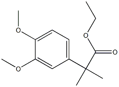 ETHYL 2-(3,4-DIMETHOXYPHENYL)-2-METHYLPROPANOATE Struktur