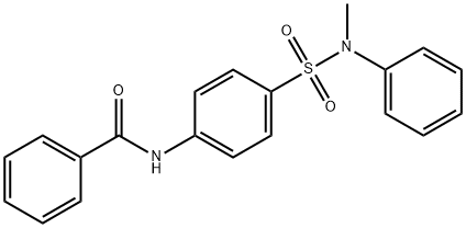 N-(4-{[methyl(phenyl)amino]sulfonyl}phenyl)benzamide Struktur