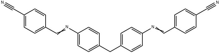 4,4'-[methylenebis(4,1-phenylenenitrilomethylylidene)]dibenzonitrile Struktur