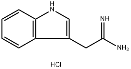 2-(1H-indol-3-yl)ethanimidamide hydrochloride Struktur