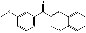 (2E)-3-(2-methoxyphenyl)-1-(3-methoxyphenyl)prop-2-en-1-one Struktur