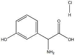 2-AMINO-2-(3-HYDROXYPHENYL)ACETIC ACID HYDROCHLORIDE Struktur