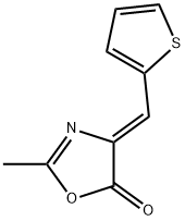 5(4H)-Oxazolone, 2-methyl-4-(2-thienylmethylene)-, (Z)- Struktur