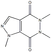 1H-Pyrazolo[3,4-d]pyridazine-4,7-dione, 5,6-dihydro-1,5,6-trimethyl- Struktur