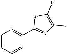 5-bromo-4-methyl-2-(pyridin-2-yl)thiazole Struktur