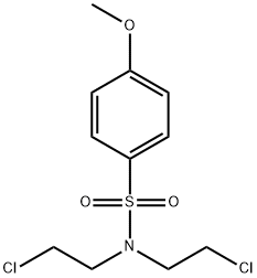 Benzenesulfonamide,N,N-bis(2-chloroethyl)-4-methoxy- Struktur