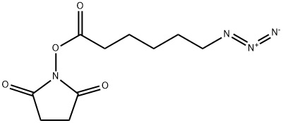 2,5-Pyrrolidinedione, 1-[(6-azido-1-oxohexyl)oxy]- Struktur