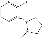 2-iodo-3-[(2S)-1-methylpyrrolidin-2-yl]pyridine Struktur