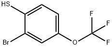 2-Bromo-4-trifluoromethoxybenzenethiol Struktur