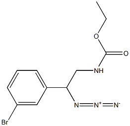 Carbamic acid, [2-azido-2-(3-bromophenyl)ethyl]-, ethyl ester Struktur