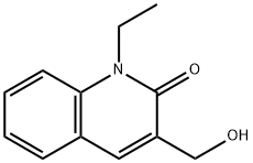 1-Ethyl-3-hydroxymethyl-1H-quinolin-2-one Struktur