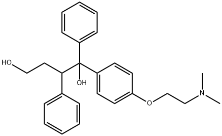 1-[4-[2-(dimethylamino)ethoxy]phenyl]-1,2-diphenylbutane-1,4-diol Struktur