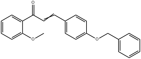 (2E)-3-[4-(benzyloxy)phenyl]-1-(2-methoxyphenyl)prop-2-en-1-one Struktur