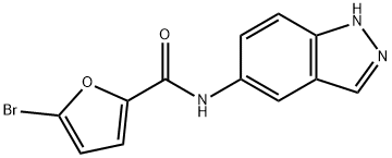 5-bromo-N-(1H-indazol-5-yl)furan-2-carboxamide Struktur