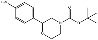 TERT-BUTYL 2-(4-AMINOPHENYL)MORPHOLINE-4-CARBOXYLATE Struktur