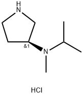 (S)-N-Isopropyl-N-methylpyrrolidin-3-amine hydrochloride Struktur