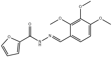 N-[(E)-(2,3,4-trimethoxyphenyl)methylideneamino]furan-2-carboxamide Struktur