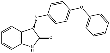 3-[(4-phenoxyphenyl)imino]-1,3-dihydro-2H-indol-2-one Struktur