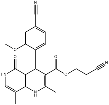 2-cyanoethyl 4-(4-cyano-2-methoxyphenyl)-2,8-dimethyl-5-oxo-1,4,5,6-tetrahydro-1,6-naphthyridine-3-carboxylate