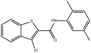 3-chloro-N-(2,5-dimethylphenyl)benzo[b]thiophene-2-carboxamide Struktur