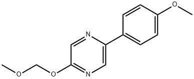 2-Methoxymethoxy-5-(4-methoxy-phenyl)-pyrazine Struktur