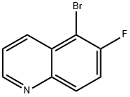 5-Bromo-6-fluoroquinoline Struktur