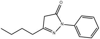 3-butyl-1-phenyl-4,5-dihydro-1H-pyrazol-5-one Struktur