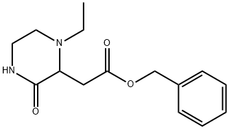 benzyl (1-ethyl-3-oxo-2-piperazinyl)acetate Struktur