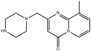 9-Methyl-2-piperazin-1-ylmethyl-pyrido[1,2-a]pyrimidin-4-one Struktur