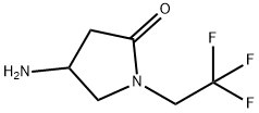 4-Amino-1-(2,2,2-trifluoro-ethyl)-pyrrolidin-2-one Struktur