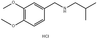 [(3,4-dimethoxyphenyl)methyl](2-methylpropyl)amine hydrochloride, 1158479-53-8, 結(jié)構(gòu)式