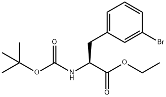 N-Boc-3-bromo-L-phenylalanine ethyl ester Struktur