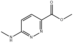 Methyl 6-(Methylamino)pyridazine-3-carboxylate Struktur